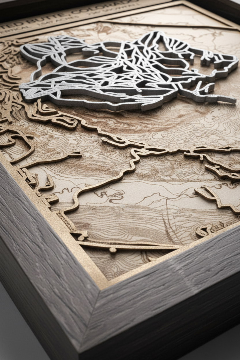 Crested Butte - 3D Trail Map