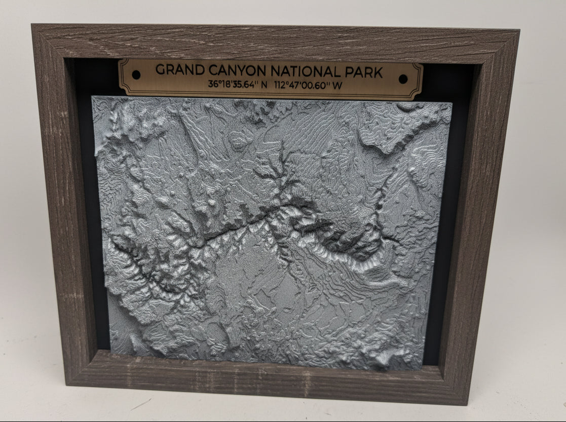Grand Canyon Topographical Map