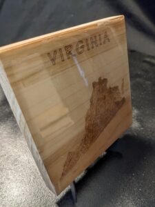 Virginia - Topographical Drink Coaster