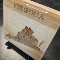 Virginia - Topographical Drink Coaster