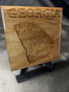 Georgia - Topographical Drink Coaster