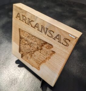 Arkansas - Topographical Drink Coaster