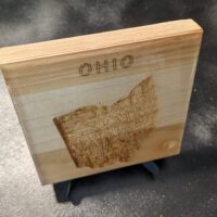Ohio - Topographical Drink Coaster