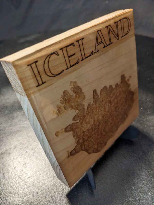 Iceland - Topographical Drink Coaster