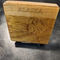 Alaska - Topographical Drink Coaster