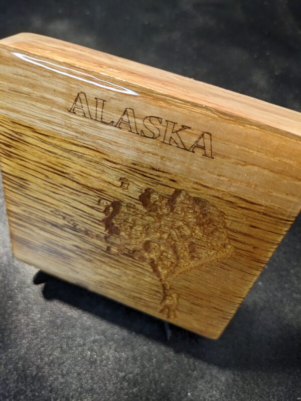 Alaska - Topographical Drink Coaster