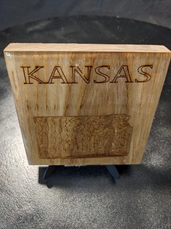 Kansas - Topographical Drink Coaster