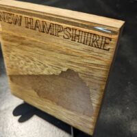 New Hampshire - Topographical Drink Coaster