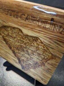 South Carolina - Topographical Drink Coaster