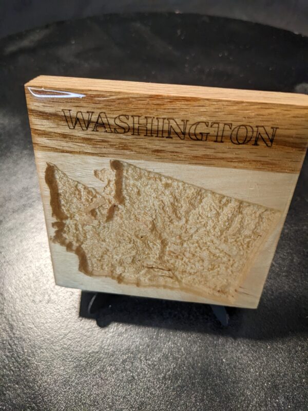 Washington - Topographical Drink Coaster