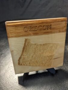 Oregon - Topographical Drink Coaster