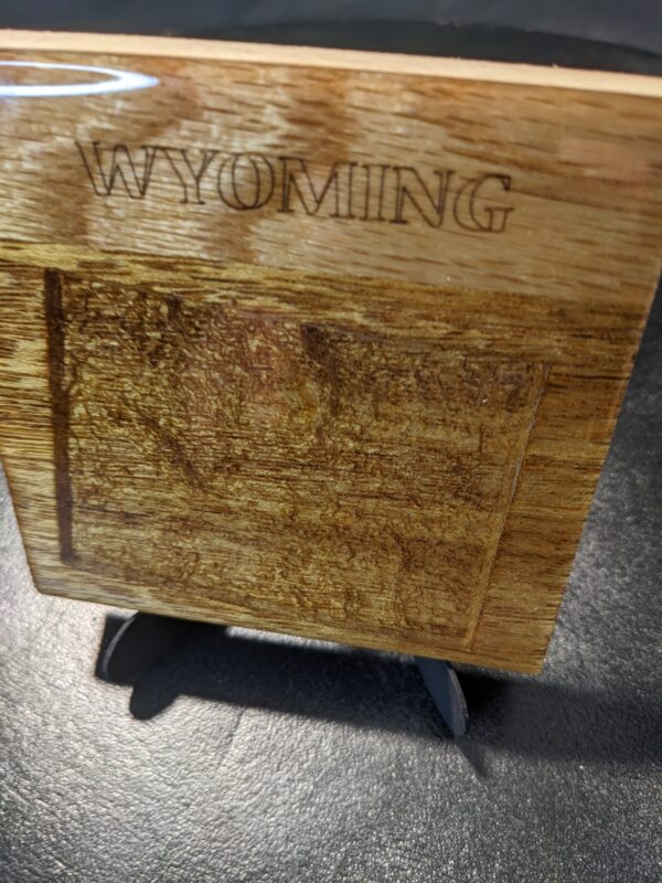 Wyoming - Topographical Drink Coaster