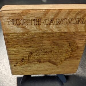 North Carolina - Topographical Drink Coaster