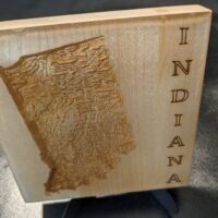 Indiana - Topographical Drink Coaster